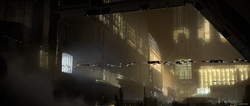 city, futuristic, concept art, science fiction