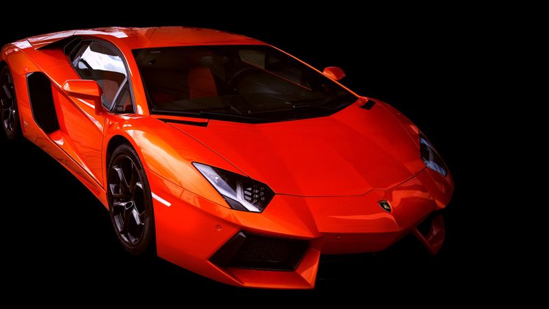 lamborghini aventador, lamborghini, red, sports car, car, 4k