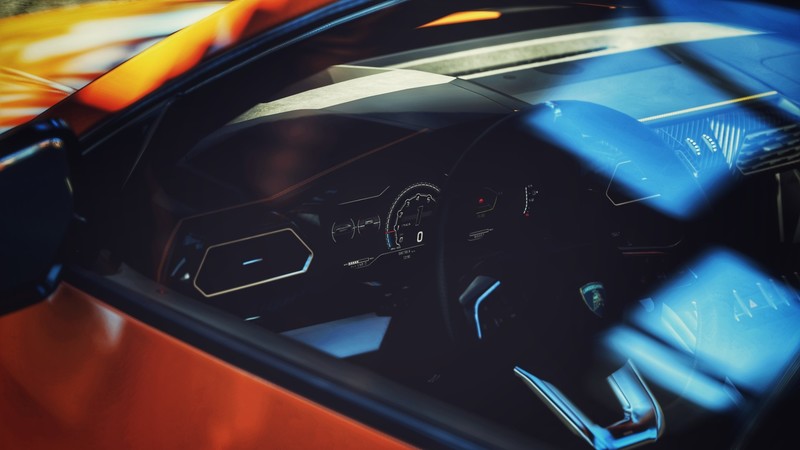 Lamborghini Urus, Lamborghini, Urus, car, Forza Horizon 4, cockpit, Sunny, Manhart