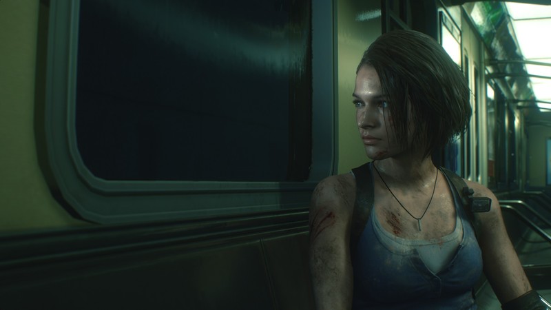 Jill Valentine, blood, scars, video games, screen shot, Resident Evil 3 Remake, video game girls