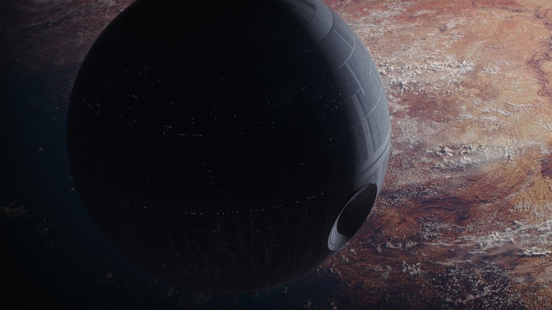 movie poster, planet, Rogue One: A Star Wars Story, Star Wars, Death Star