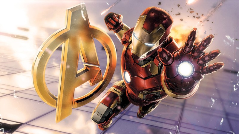 The Avengers, Iron Man, superhero, building, artwork