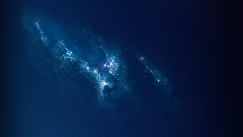 abstract, space, space art, blue, stars, digital art