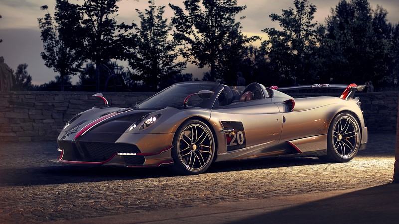Pagani Huayra, Roadster, car, supercars, vehicle, silver cars