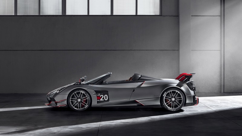 Pagani Huayra, Roadster, car, supercars, vehicle, side view, silver cars