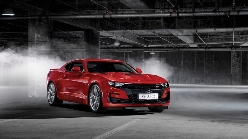 Chevrolet Camaro SS, car, vehicle, red cars, numbers