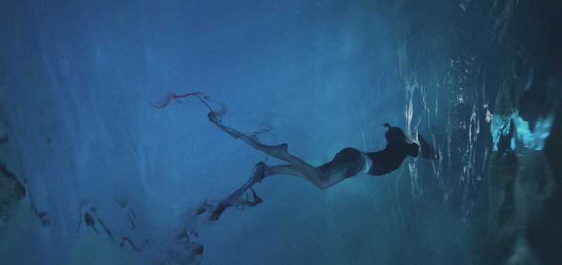 underwater, blue, sea