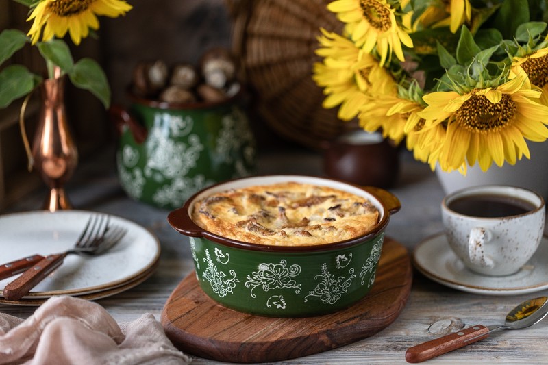 food, still life, fork, sunflowers, flowers, cup, cutting board