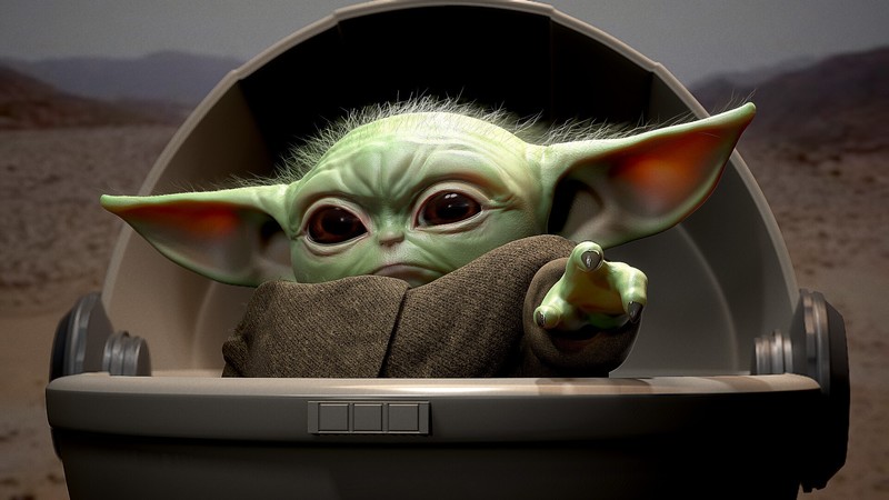 Star Wars, Baby Yoda, digital art