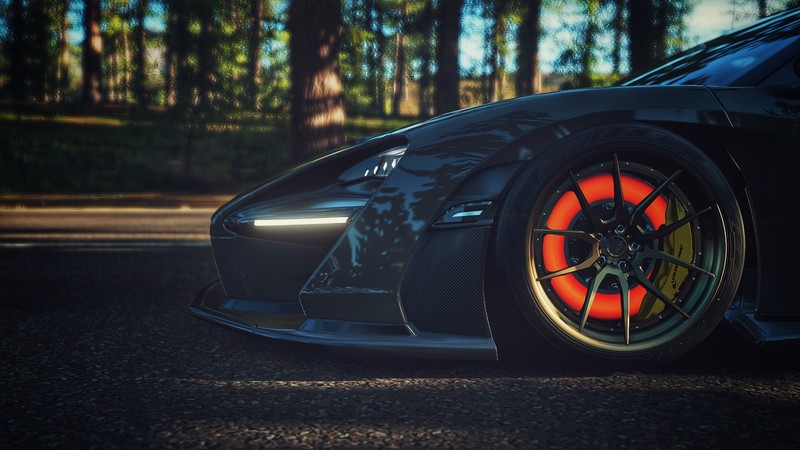 McLaren, senna, McLaren Senna, Forza Horizon 4, car, video games, brake glow