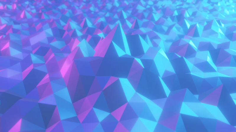 abstract, low poly, digital art, turquise