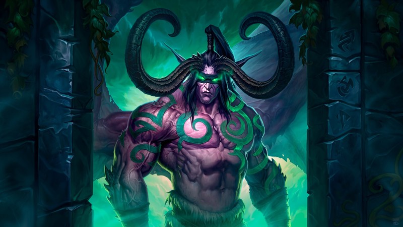 character design, digital, elf ears, fictional, Dota, Terrorblade, Illidan Stomrage (Warcraft)