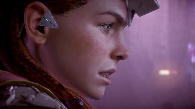 Horizon: Zero Dawn, video games, Aloy (Horizon: Zero Dawn), PlayStation 4, profile, video game characters, video game girls, protagonist