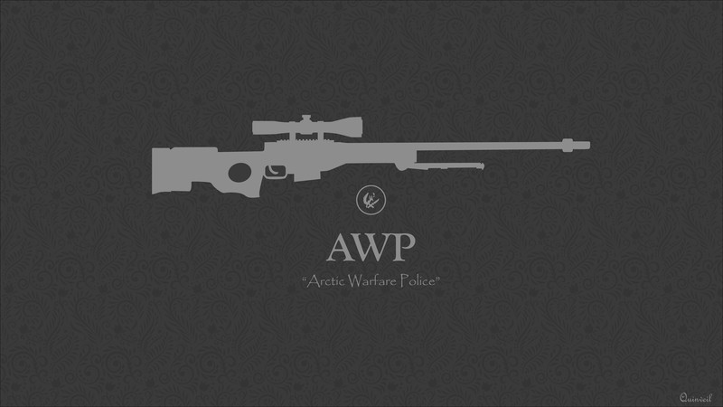 game logo, Counter-Strike: Global Offensive, Accuracy International AWP, vintage