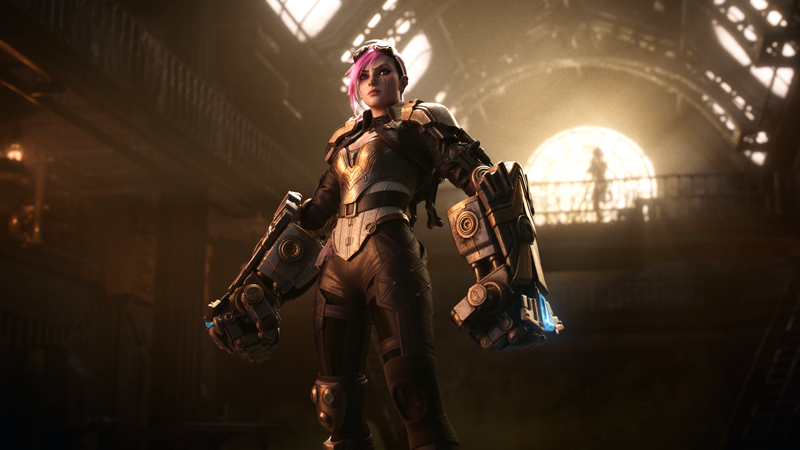 League of Legends, purple hair, Vi (League of Legends), video game girls, PC gaming