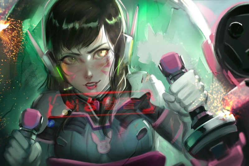Overwatch, D.Va (Overwatch), mecha girls