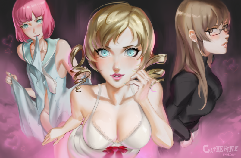 Catherine, cleavage, anime