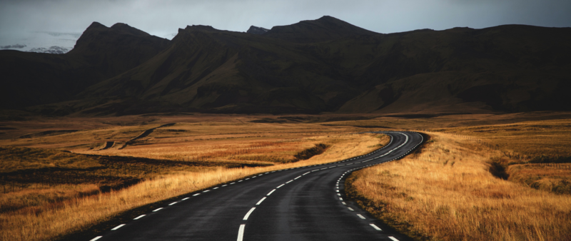 road, highway, roadtrip, field, landscape