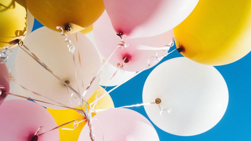 balloons, sky, flight, colorful, 4k