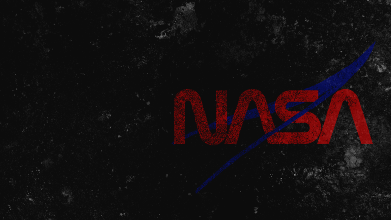NASA, space, black, red, blue, universe