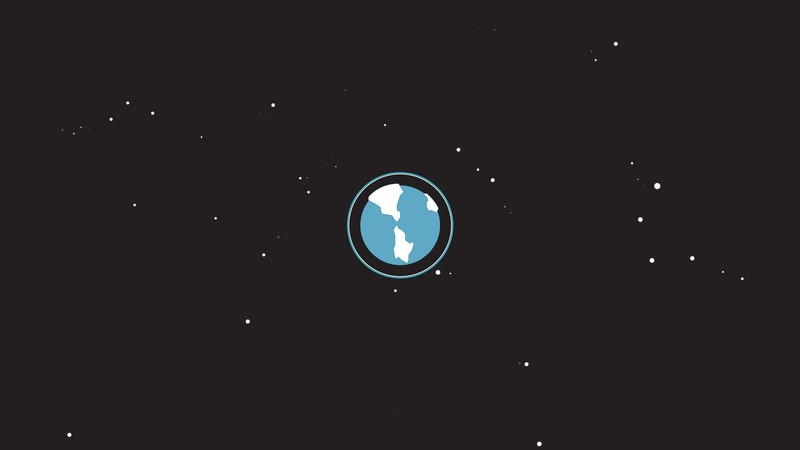simple background, minimalism, Earth, space, black background