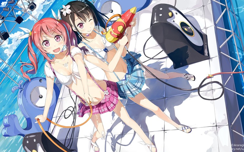 The "HENTAI" prince and the stony cat, anime, anime girls, 2D, artwork, vertical, bra, boobs