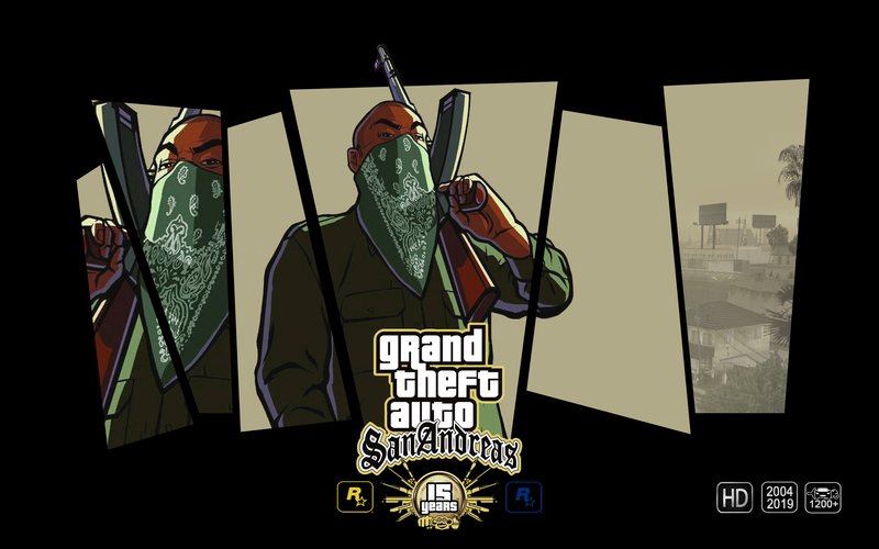 Grand Theft Auto, GTA San Andreas, Games posters, GTA anniversary, video games