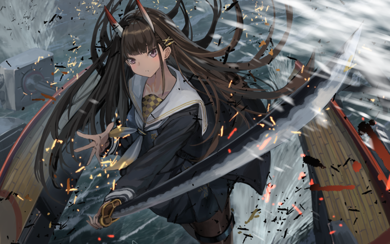 anime, anime girls, digital art, artwork, 2D, portrait, Azur Lane, Noshiro (Azur Lane)