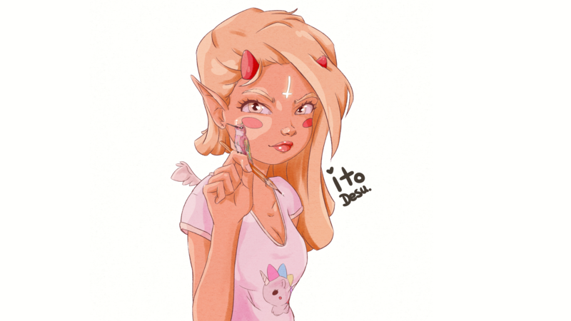 drawing, digital art, digital painting, drawn, itodesu, artwork, character design, original characters