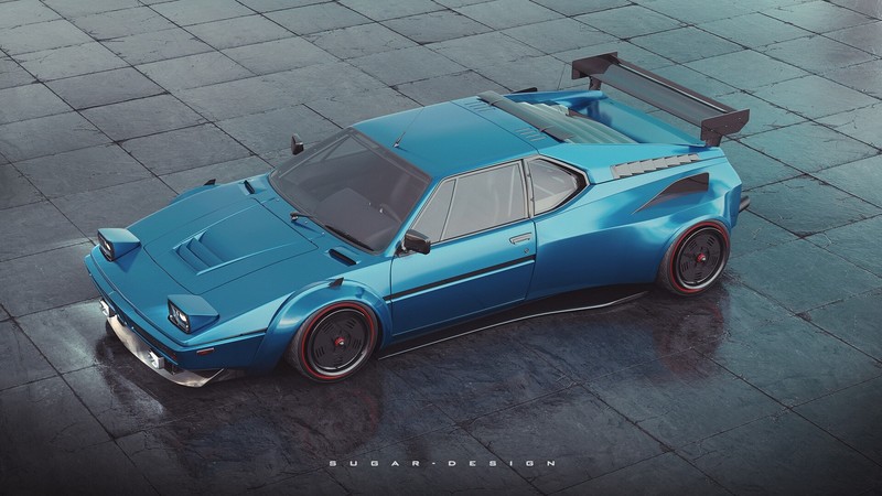 blue cars, car, vehicle, BMW, pop-up headlights, bmw m1, high angle