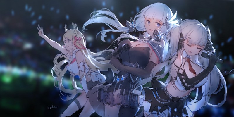 anime, anime girls, digital art, artwork, 2D, portrait, Azur Lane, Victorious (Azur Lane), Illustrious (Azur Lane), Formidable (Azur Lane)