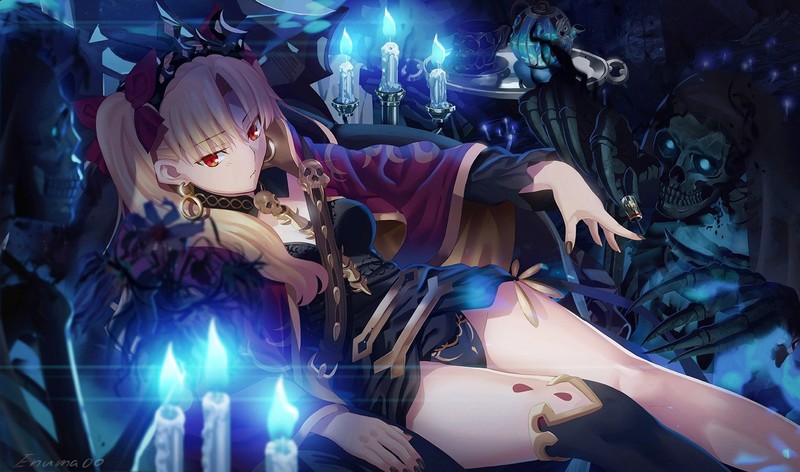 anime, anime girls, digital art, artwork, 2D, portrait, Ereshkigal (Fate/Grand Order), Fate/Grand Order