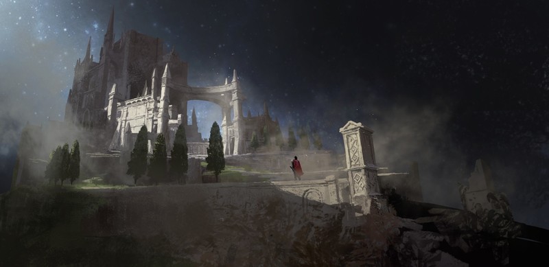 artwork, medieval, fantasy art, castle