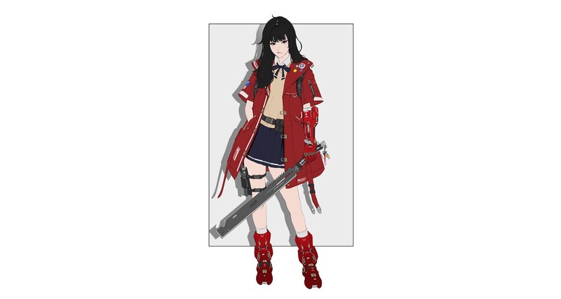 white background, simple background, anime girls, anime, minimalism, dark hair