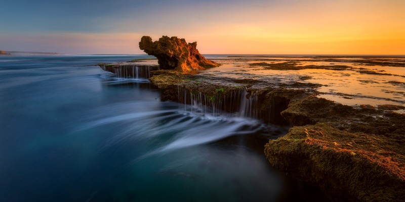 Australia, landscape, water, nature, sea, sunset, sunrise, sky, 500px