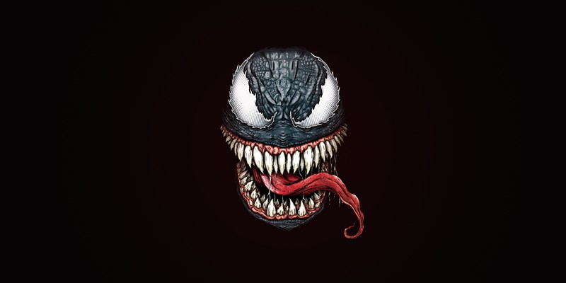 minimalism, artwork, Venom, creature