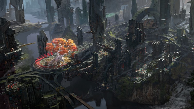 science, futuristic, landscape, city, Oikoumene, Andrey Serov (Author)