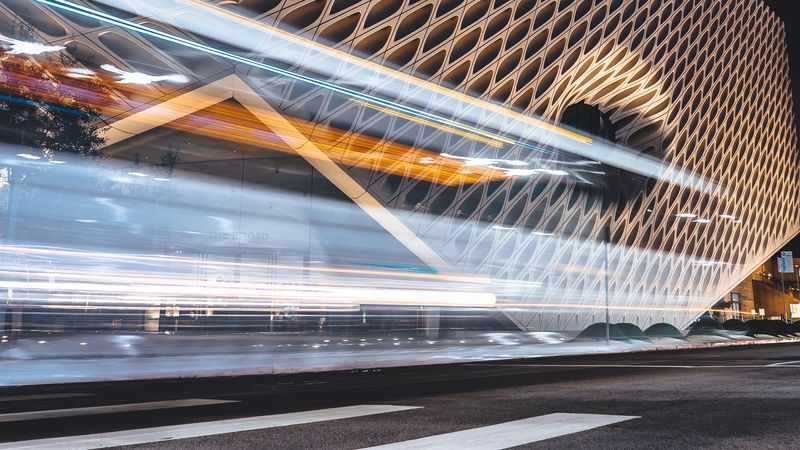 architecture, long exposure, road, night, 4k