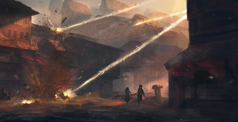 artwork, fantasy art, Lazers, drawing, digital art, running