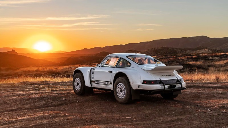 Porsche 911 Carrera, rally cars, desert, dust, car