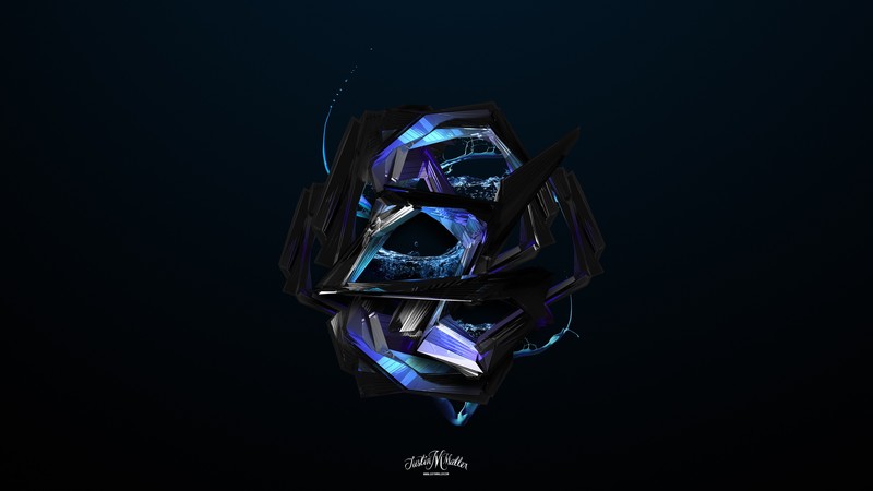 Justin Maller, abstract, 3D Abstract, render in shapes, render, colorful