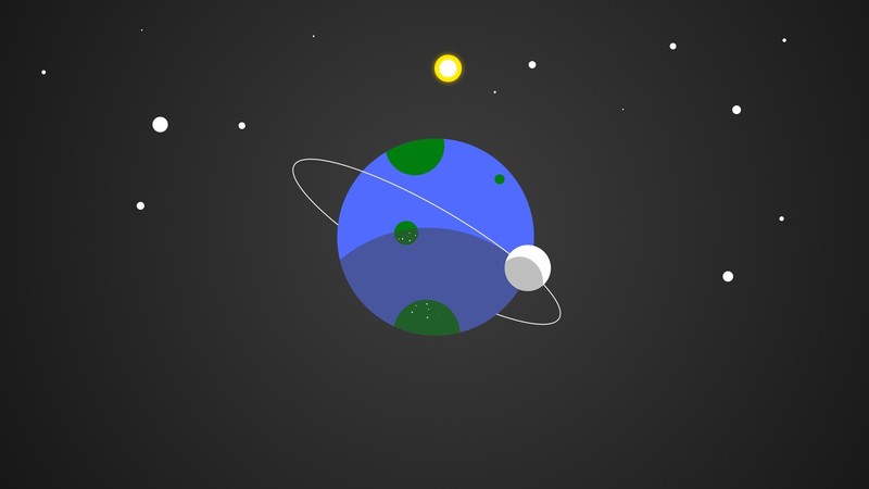 space, space art, planet, minimalism