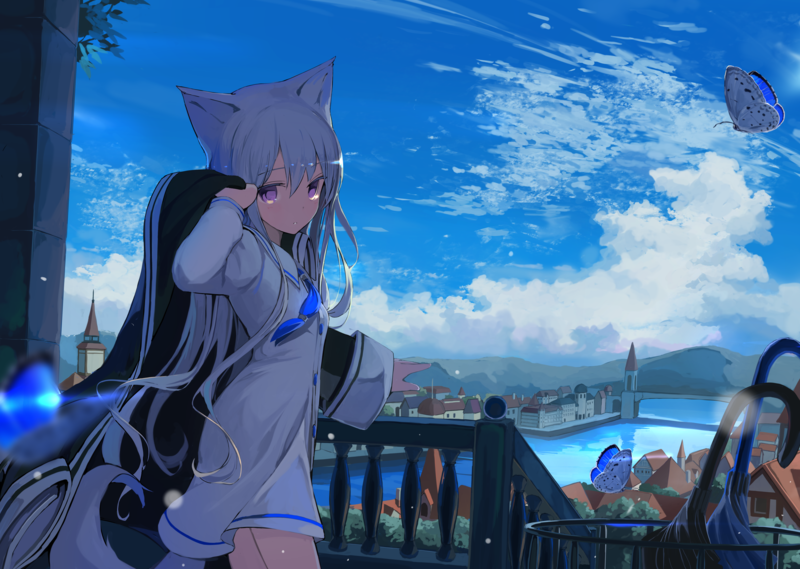 anime, anime girls, digital art, artwork, 2D, portrait, cat girl, nekomimi