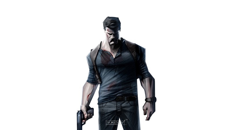 video game art, video games, Nathan Drake, uncharted, PlayStation 3, PlayStation 4