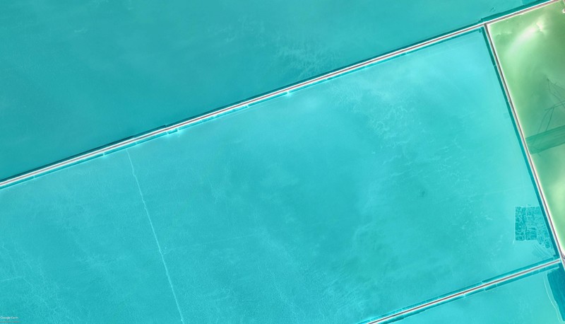 China, cyan, salt flats, salt lakes