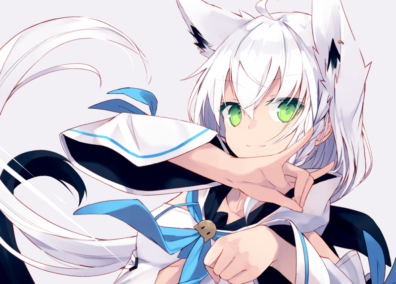 anime, anime girls, digital art, artwork, 2D, Hololive, Shirakami Fubuki, Virtual Youtuber