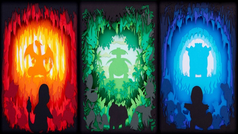 Pokémon, Charmander, Bulbasaur, Squirtle, starters