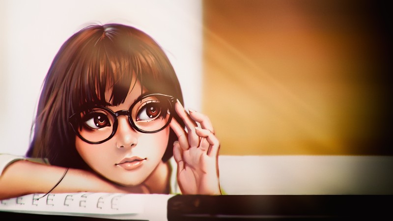 women, science fiction, digital art, concept art, artwork, fan art, CGI, painting, realistic, portrait, face, closeup, Photoshop, simple background, hair in face, long hair, brown eyes