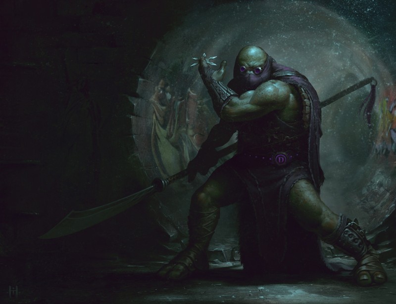 artwork, fantasy art, warrior, Teenage Mutant Ninja Turtles