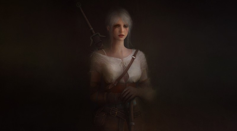 Ciri, video game girls, The Witcher 3: Wild Hunt, dark, fantasy art, video game art, fantasy girl, artwork, Cirilla Fiona Elen Riannon, Cirilla